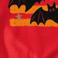 Retro Bat Halloween Flying Bats Sweatshirt and T-Shirt Spooky Season Unisex Vintage Distressed