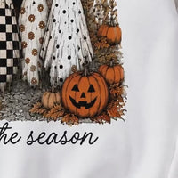 Cute Ghost Pumpkin Patch Graphic Sweatshirt & T-Shirt Retro Fall Farm Halloween Outfit