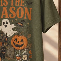 Spooky Season 'Tis The Season Halloween T-Shirt Women Vintage Retro Witchy