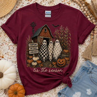 Pumpkin Patch Ghost Tis The Season Sweatshirt and T-Shirt Fall Farmhouse Women Unisex Vintage Country