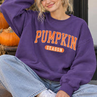 Pumpkin Season Sweatshirt, Fall Pumpkin Crewneck, Halloween Autumn Pullover, Cute Pumpkin Graphic Shirt, Thanksgiving Outfit, Vintage Style Sweatshirt, Cozy Fall Gift For Her, Trendy Seasonal Top