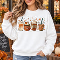 Pumpkin Spice Coffee Lover Sweatshirt, Fall Drinks Graphic, Cozy Latte Season Outfit