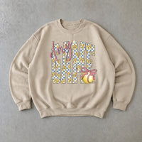 Softball Mom Sweatshirt Day Game Play Ball Sports Season Women Cute Coquette Bow Design
