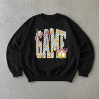 Softball Mom Sweatshirt Day Game Play Ball Sports Season Women Cute Coquette Bow Design