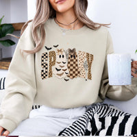Spooky Ghost Sweatshirt, Retro Coquette Halloween Graphic, Cute Fall Season Women Gift