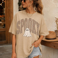 Spooky Ghost Sweatshirt Spooky Gingham Ghost Halloween Women Cute Retro