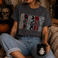 Spooky Halloween T-Shirt SPOOKY Graphic Halloween Season Women Cute Retro Pattern Design