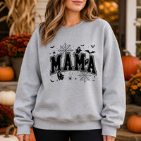 Spooky Mama Halloween Sweatshirt Cute Varsity Mom Ghost