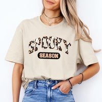Spooky Season Halloween Cute Ghost Floral Sweatshirt and T-Shirt Fall Holiday Women Retro Varsity