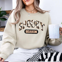 Spooky Season Halloween Cute Ghost Floral Sweatshirt and T-Shirt Fall Holiday Women Retro Varsity