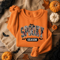 Spooky Season Horror Collage Sweatshirt Halloween Fall Unisex Retro Graphic