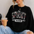 Spooky Season Horror Collage Sweatshirt Halloween Fall Unisex Retro Graphic