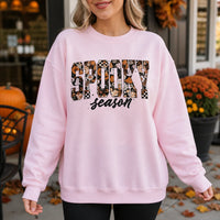 Spooky Season Sweatshirt Spooky Season Floral Ghost Pumpkin Halloween Fall Women Cute Floral