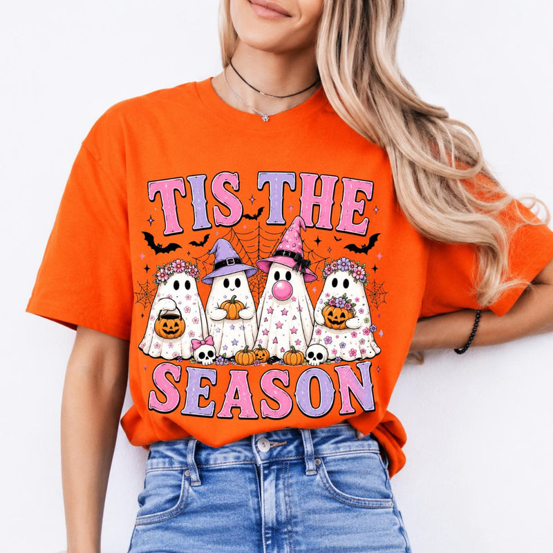 Tis The Season Halloween Tis The Season Sweatshirt and T-Shirt Spooky Season Women Retro Cute