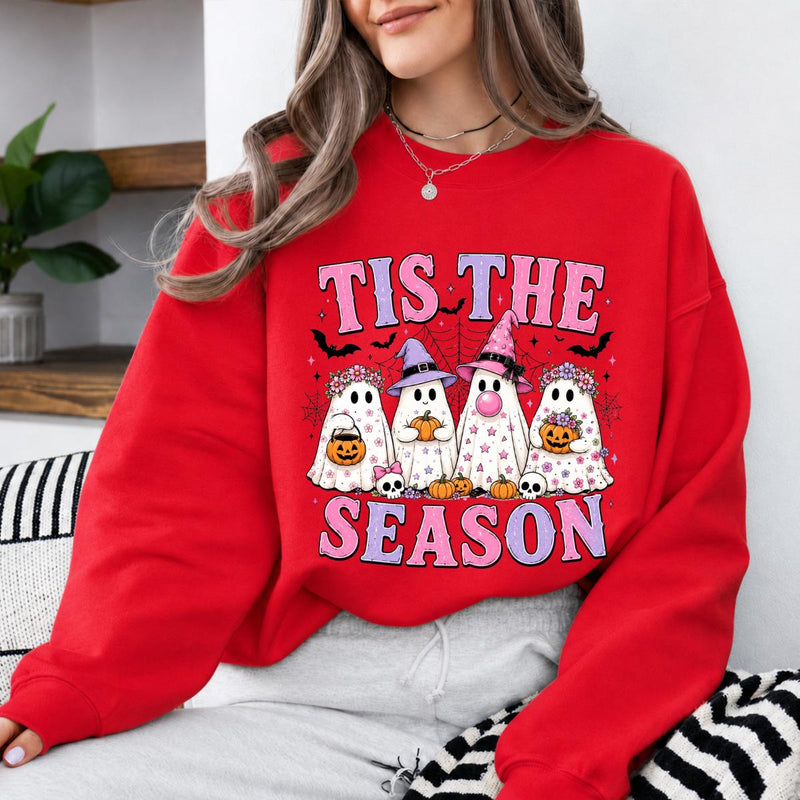 Tis The Season Halloween Tis The Season Sweatshirt and T-Shirt Spooky Season Women Retro Cute