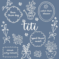Custom Floral Family Nickname Shirt, Personalized Grandma Mama Nana Gigi Auntie Abuela Mother's Day Tee – titi