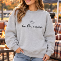 Women’s Football Game Day Tis The Season Sweatshirt Minimalist Fall Sports