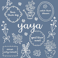 Custom Floral Family Nickname Shirt, Personalized Grandma Mama Nana Gigi Auntie Abuela Mother's Day Tee – yaya