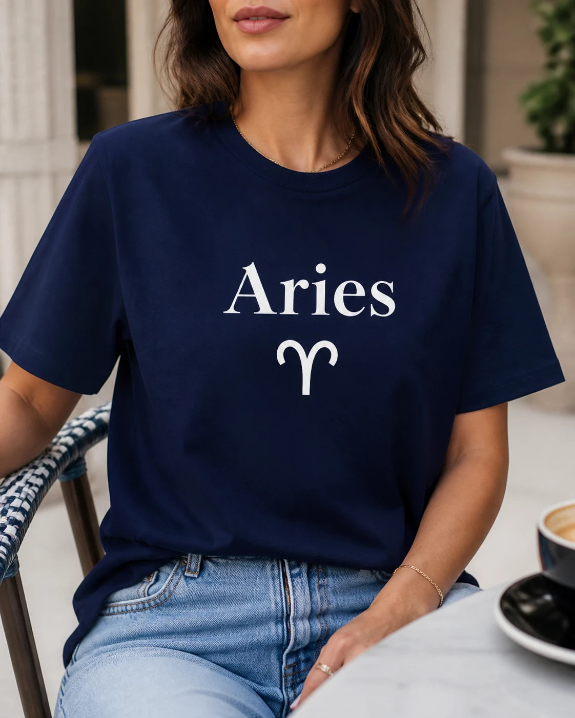 Zodiac Sign Gift Aries Taurus Gemini Cancer Sweatshirt Astrology Lover Unisex Minimalist – Aries